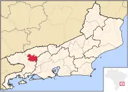 Localização de Barra do Piraí no Rio de Janeiro