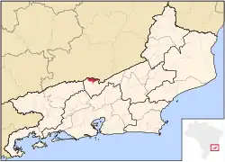 Localização de Comendador Levy Gasparian no Rio de Janeiro