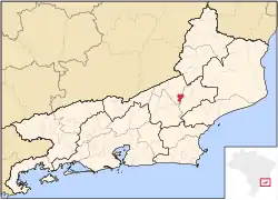 Localização de Macuco no Rio de Janeiro