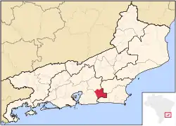 Localização de Rio Bonito no Rio de Janeiro