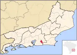 Localização de Tanguá no Rio de Janeiro