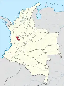 Location of Risaralda