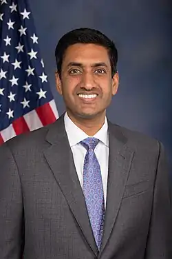 Representante Ro Khanna da Califórnia.