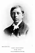 Robert Hugh Benson em 1893, com 21 anos. Como estudante universitário em Cambridge. Do livro "Hugh, Memoirs of a Brother" ("Hugh, Memórias de um Irmão")