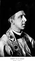 Robert Hugh Benson em 1912, com 40 anos. Do livro "Hugh, Memoirs of a Brother" ("Hugh, Memórias de um Irmão")