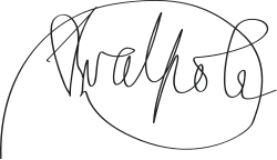 Assinatura de Robert Walpole