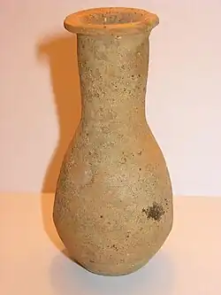 Unguentário piriforme de terracota, século I