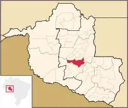 Localização de Alvorada d'Oeste em Rondônia