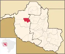 Localização de Buritis em Rondônia