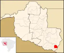 Localização de Colorado do Oeste em Rondônia