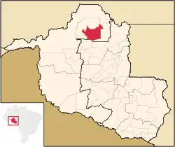 Localização Itapuã do Oeste em Rondônia