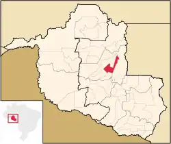 Localização de Ouro Preto do Oeste em Rondônia