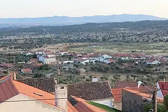 Vista da zona antiga do Rosmaninhal desde a Igreja Matriz