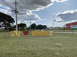 Rotatória entrada da cidade de Brazlândia-DISTRITO FEDERAL