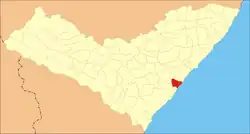 Localização Roteiro em Alagoas