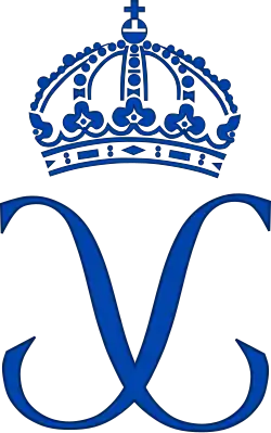 Monograma Real de SM a Rainha Sílvia da Suécia