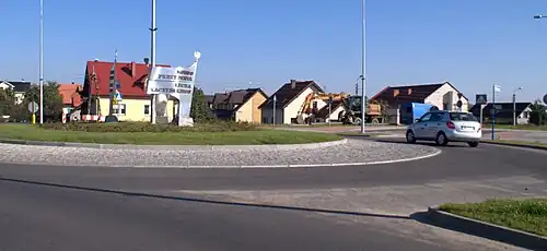 Rotatória Presidente Lech Kaczyński, no cruzamento das ruas Gdańska e Dębogórska