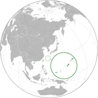 Localização de Reino de Ryukyu