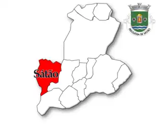 Localização no município de Sátão