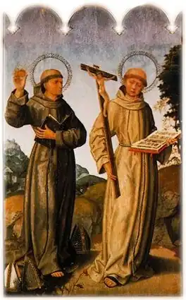 São Bernardino de Siena e Santo António, Políptico da Igreja de São Francisco de Évora, Museu Nacional de Arte Antiga