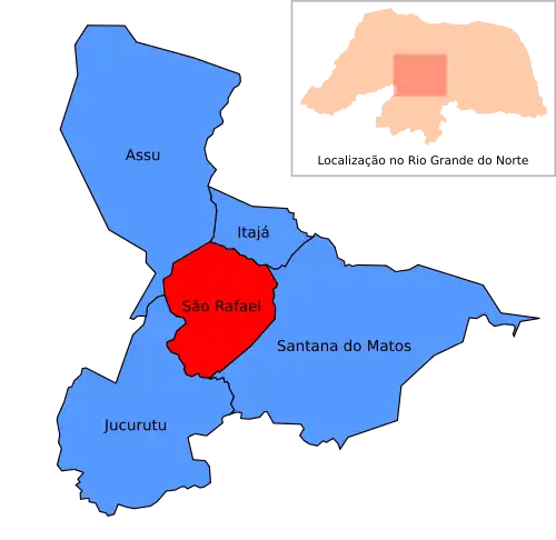 São Rafael e seus municípios vizinhos