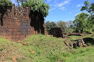 Sítio Arqueológico de São Lourenço Mártir localizado em São Luiz Gonzaga, RS. Fotografia de Halley Pacheco de Oliveira, de 2013.