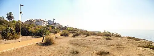 Panorama do trilho pedestre e zona das antigas Azenhas de Cai Água.