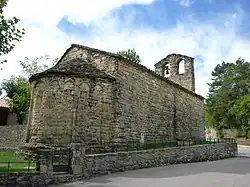 Antiga igreja paroquial da despovoada cidade de Ollers. Santa Creu d'Ollers, Vilamantells (Solsonès)