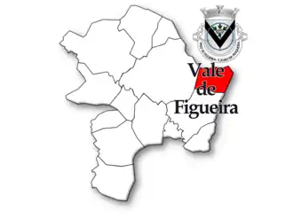 Localização no município de São João da Pesqueira