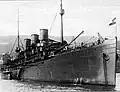 SMS Gäa - Porta-torpedeiros austro-húngaro com bandeira naval, período da Primeira Guerra Mundial
