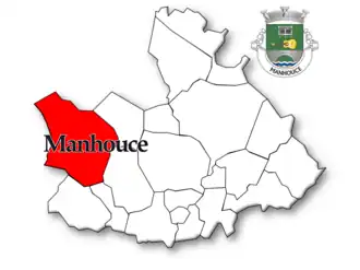 Localização no município de São Pedro do Sul