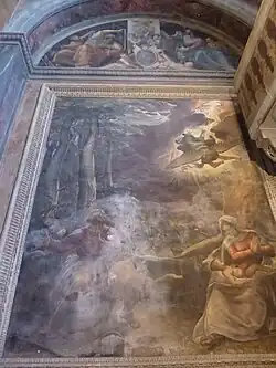 "Descanso na Fuga para o Egito" numa das capelas.