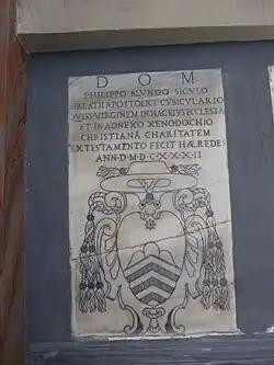 Lápide de Filippo Biondo (1632).