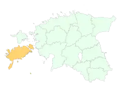 Localização de Região de Saare Saaremaa