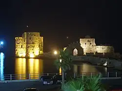 Castelo Sidon à noite