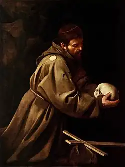 "São Francisco Meditando", de Caravaggio.