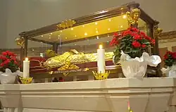 O corpo de São Luís Orione (1872-1940).