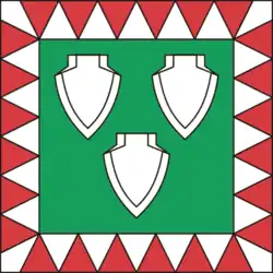 Bandeira oficial de Saku