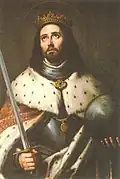 Fernando III de Castela com uma Coroa aberta
