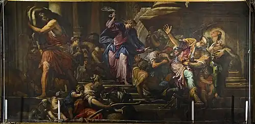 "Cristo expulsando os mercadores do templo" de Fumianidi.