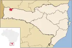 Localização de Campo Erê em Santa Catarina