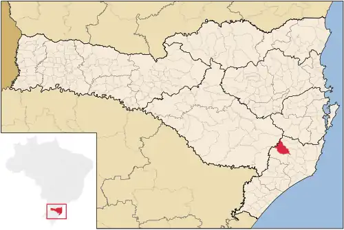 Município de Grão-Pará no estado de Santa Catarina