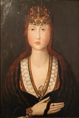 Retrato de Santa Joana Princesa (séc. XV), de Autor desconhecido.