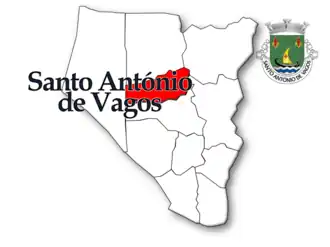 Localização no município de Vagos