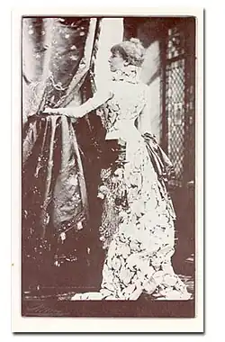 Atriz Sarah Bernhardt, 1891.