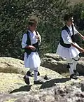 Sarakatsani children in fustanella.