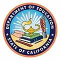 Selo do Departamento de Educação de Califórnia