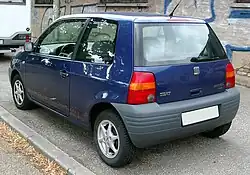 Traseira do SEAT Arosa (pré-reestilização)
