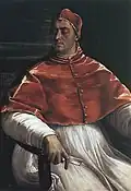 Clemente VII (Giulio di Giuliano de' Medici), por Sebastiano del Piombo.