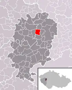 Localização de Sebečice